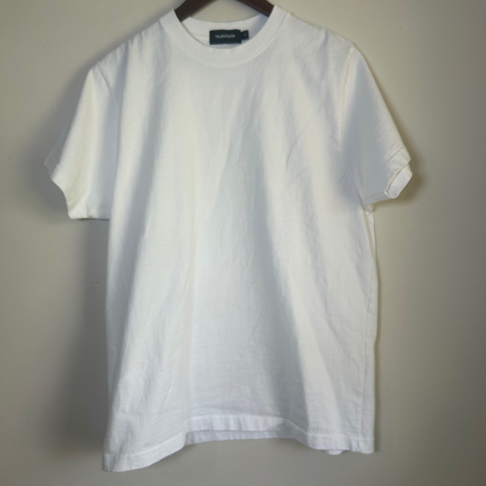 Talentless Heavyweight Core Essential T-Shirt Size Large White